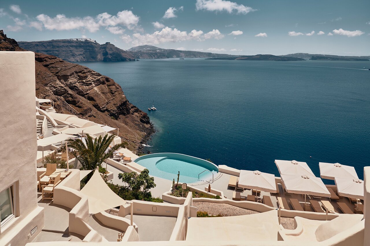 Mystique Hotel - Ein weiteres Luxushotel in Santorini, Griechenland