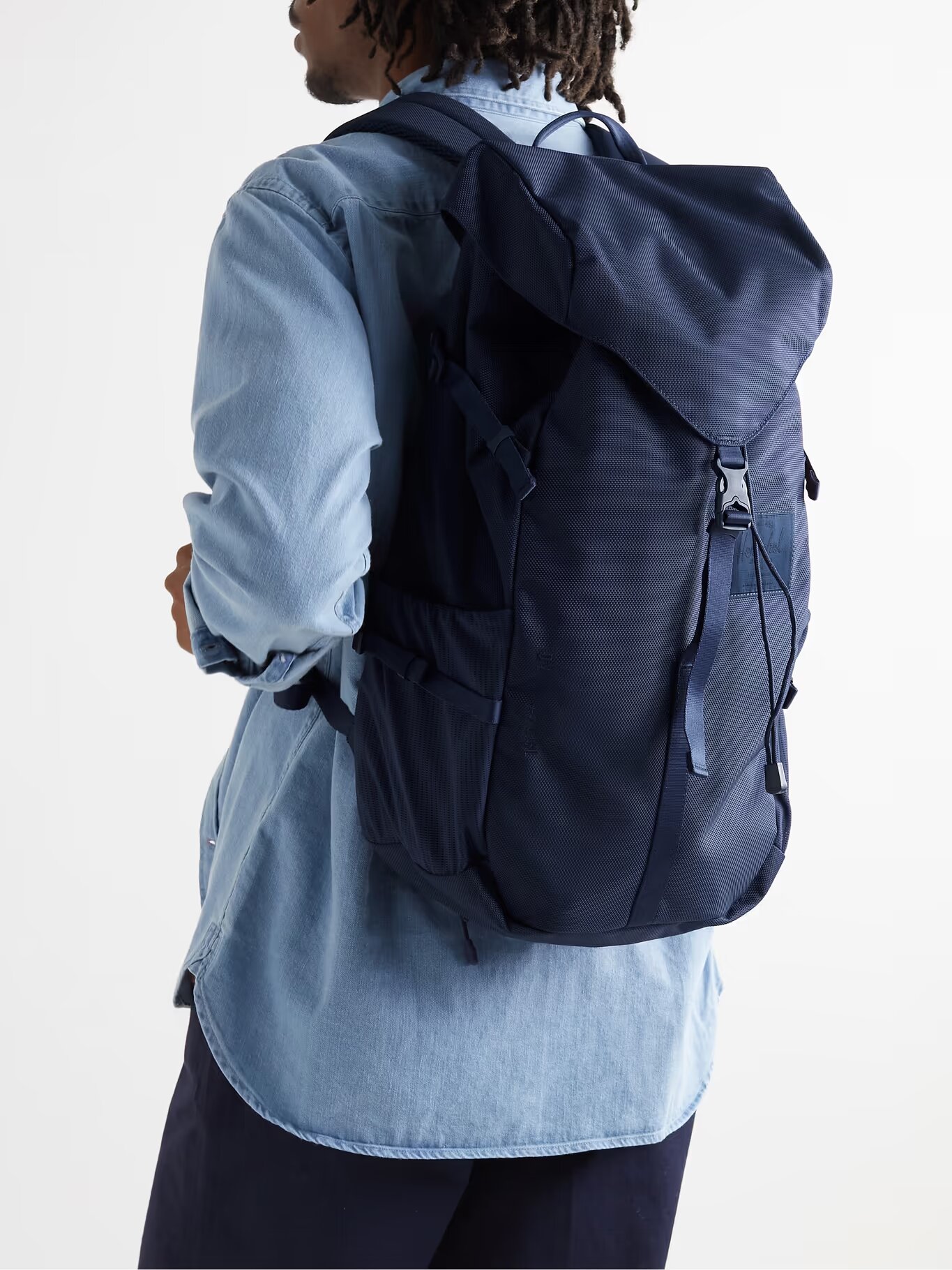 designer backpacks HERSCHEL SUPPLY CO. Barlow Large Logo-Appliquéd Nylon Backpack