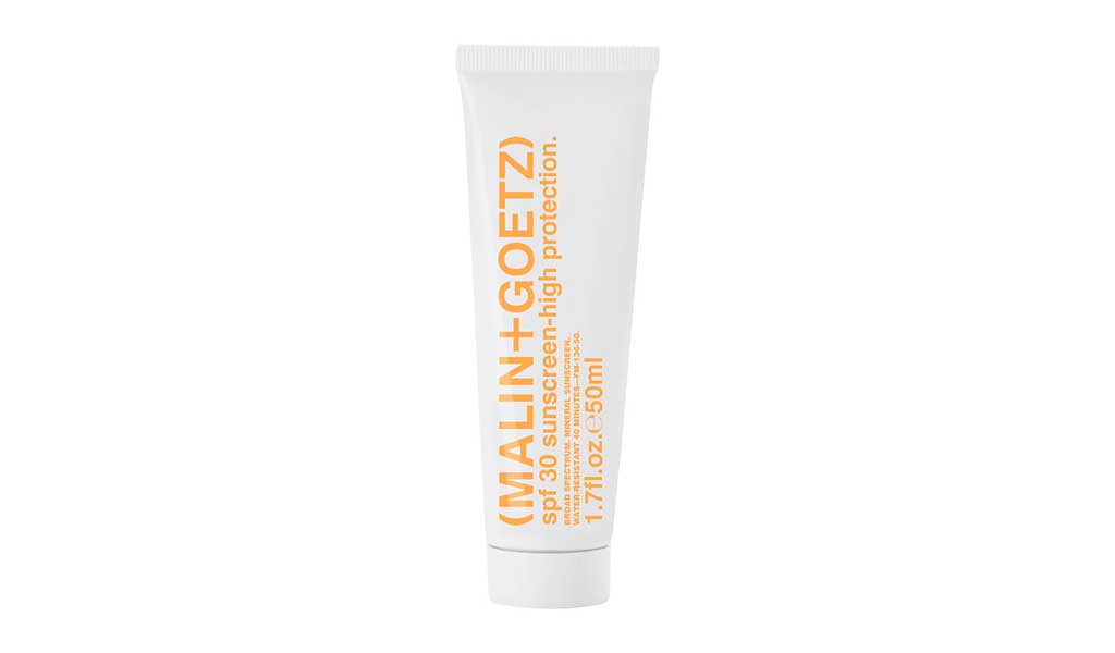 Malin + Goetz SPF 30 Sunscreen - High Protection best sunscreens for body and face