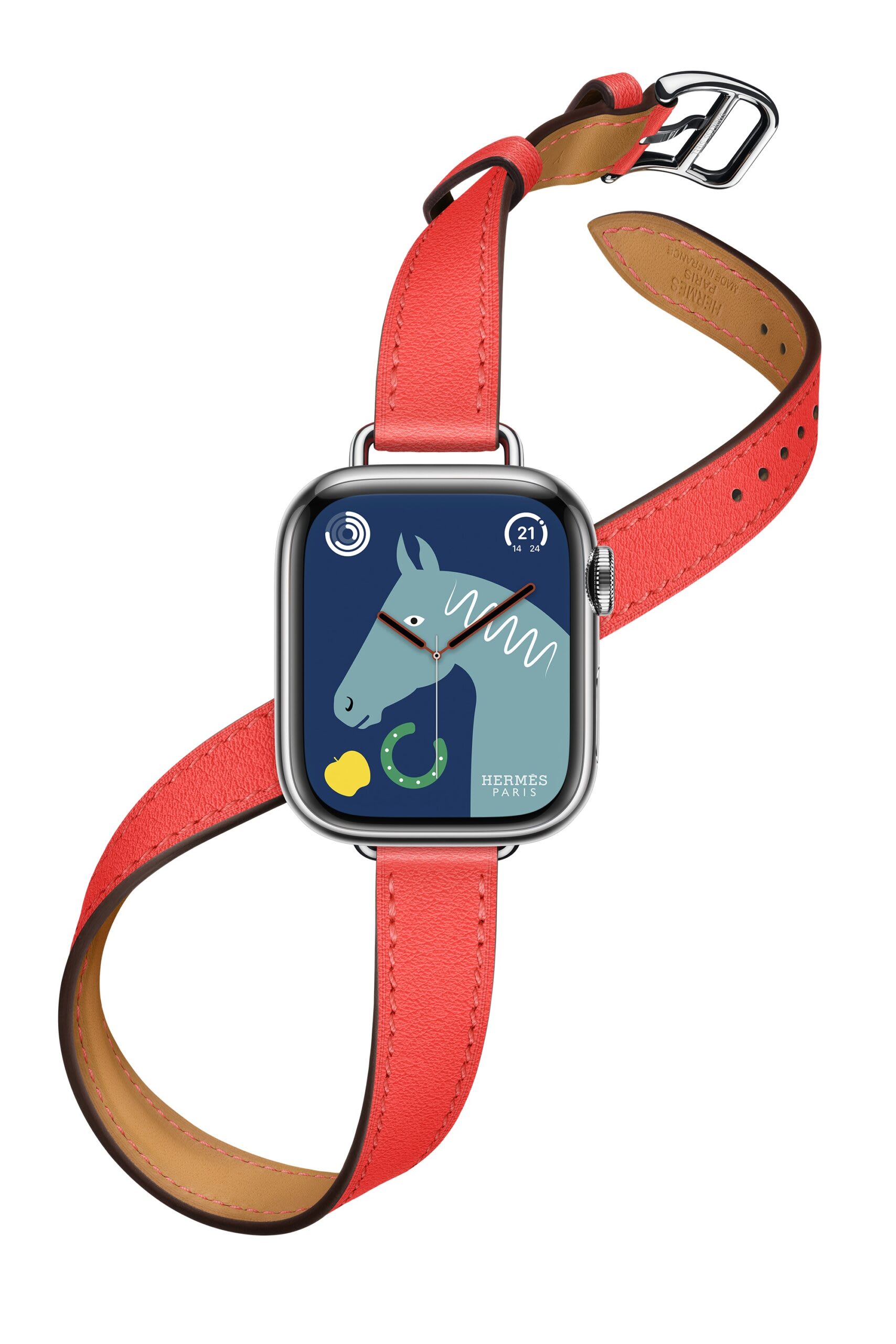 apple watch専用 エルメス ドゥブルトゥール ローズテキサス-