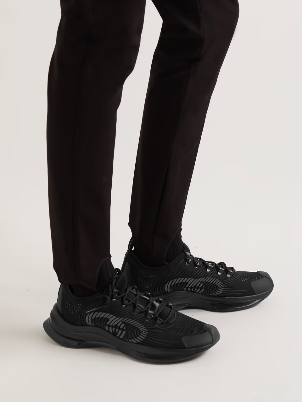 Gucci-Sneaker aus Mesh mit Gummibesatz