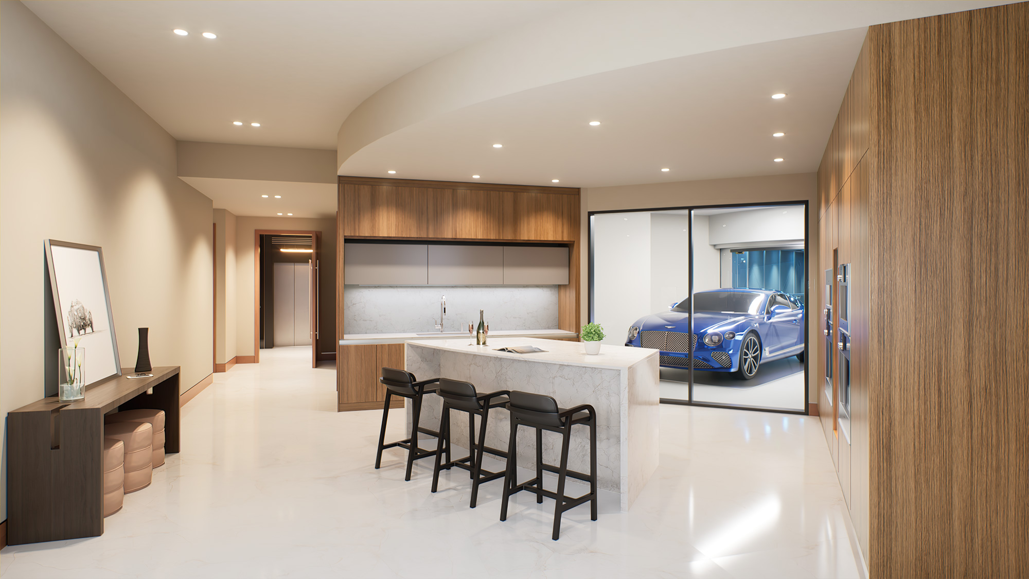 Bentley Residence Miami Kitchen
