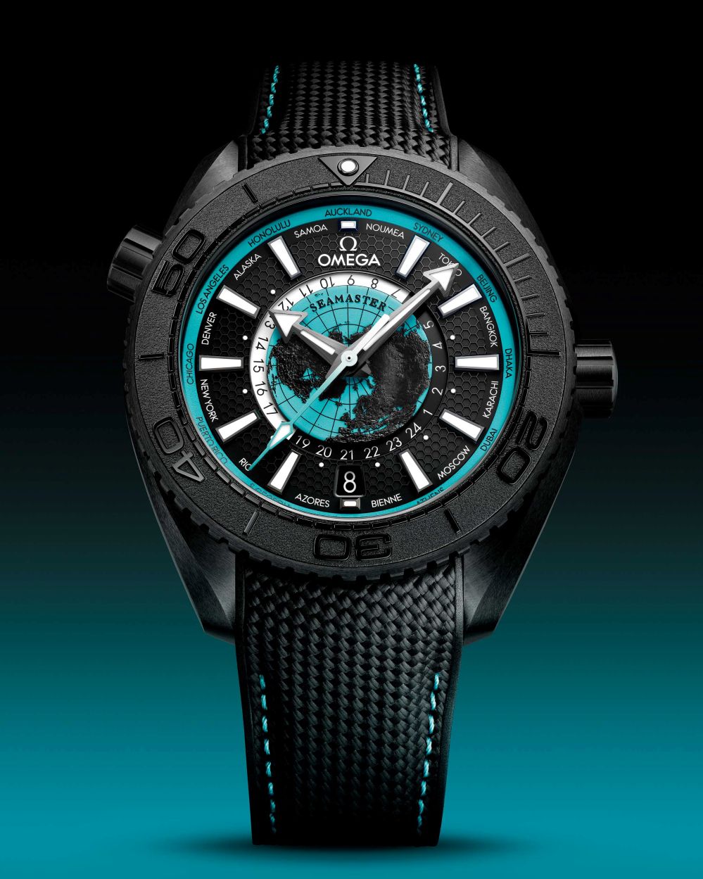 Omega-Seamaster-Planet-Ocean-Worldtimer-Black-Ceramic-Watch