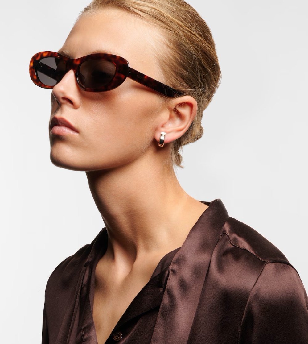 Celine Bold 3 Dots oval sunglasses