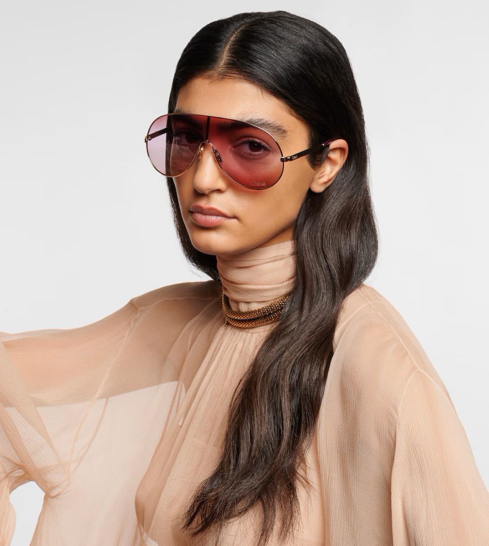 Chloe Aly shield sunglasses