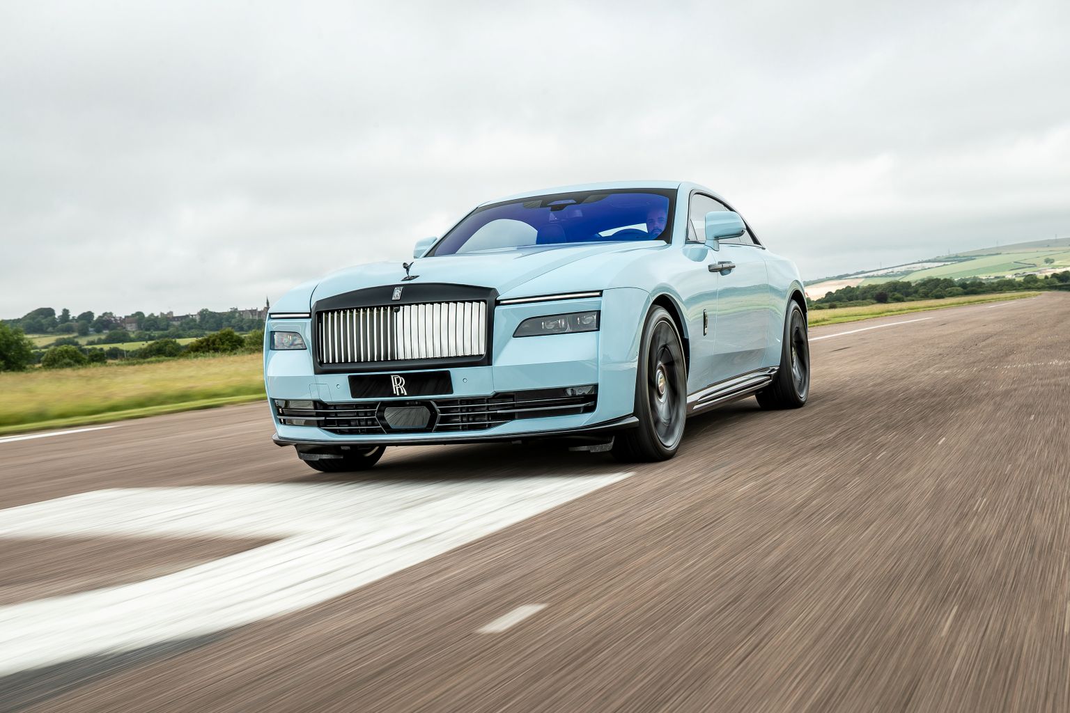Rolls-Royce Spectre Series II, the electric coupé, at the launch in Cornwall